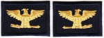 COL Colonel Eagles Birds MEDIUM GOLD on MIDNIGHT collar patches 1.75" LARGE